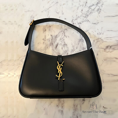 SAINT LAURENT LE 5  À 7 LEATHER HOBO BAG